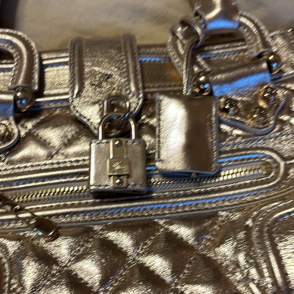 Burberry Metallic Gold Satchel - Picture 5 of 5
